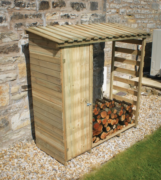 NEW LOG AND TOOL STORE WOODEN PRESSURE TREATED (1.87 x 0.7 x 1.9m)